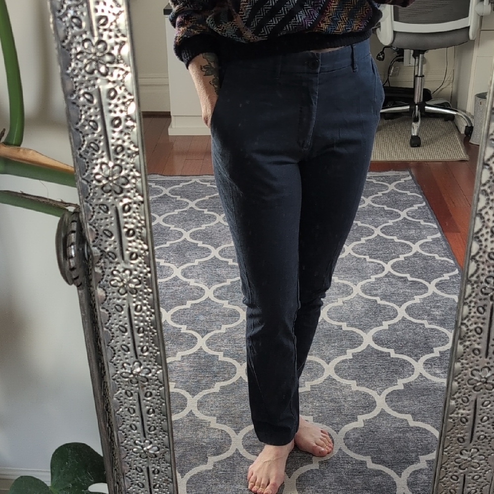 Zara Women's Navy Skinny Jeans